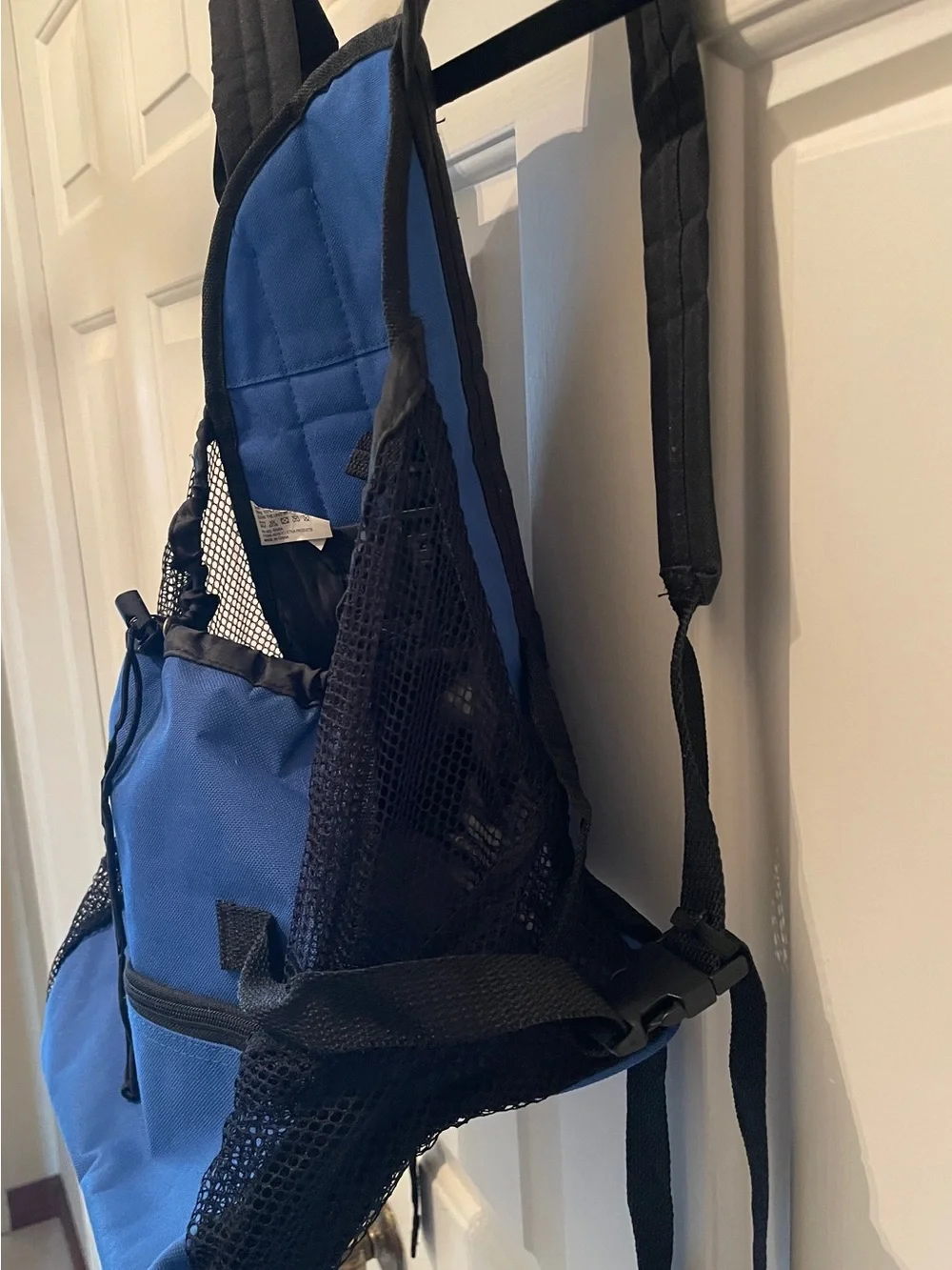 Blue Pet Backpack Carrier Front Wear Small Dog Cat Hands Free Bag
